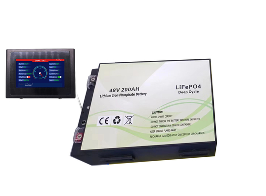 High Safety 200Ah 48V Lithium Battery Pack For Boat Marine Electric Vehicles With LCD Screen